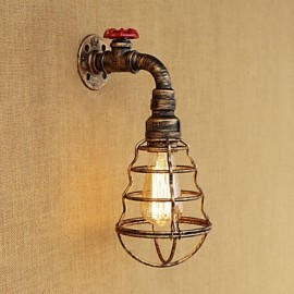 AC 110-130 AC 220-240 40 E26/E27 Country Retro Painting Feature for Mini Style Bulb Included,Ambient Light Wall Sconces Wall Light