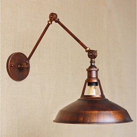 AC 110V-130V / AC 220V-240V 40W E27 Long-arm Half-rusty Industrial Retro Nostalgic Retractable Folding Wall Sconces Wall Light