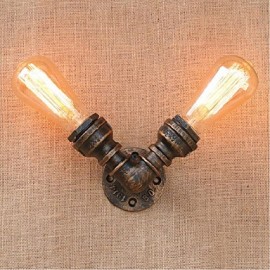 AC 220V-240V 40W E27 BG803-2 Nostalgia Simple Water Pipe Decorative Small Wall Lamp Wall Light