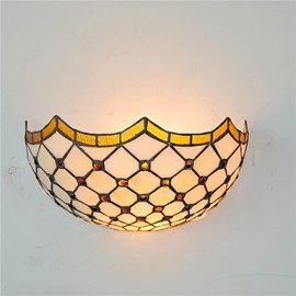 30cm Retro Country Wall Lights Glass Shade Living Room Bedroom Restaurant Cafe Bar Wall Sconces