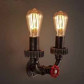 2 Heads Vintage Industrial Metal Wall Lights Restaurant Cafe Bar Decoration lighting