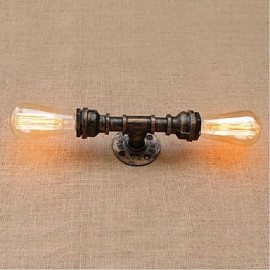 AC 220V-240V 40W E27 BG8011 Nostalgia Simple Water Pipe Decorative Small Wall Lamp Wall Light