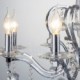 Modern / Contemporary 6 Light Candle Crystal Chrome, Gold Stainless Steel Chandelier