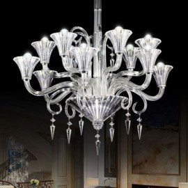 European Crystal Chandelier Villa Decoration Ceiling Light With 12 Lights