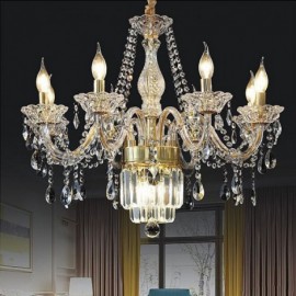 Large Crystal Chandelier European Classic Pendant Light