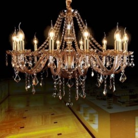 Large Crystal Chandelier Luxury European Pendant Light