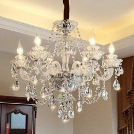 Luxury Crystal Chandelier European Elegant Pendant Light