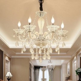 European Crystal Chandelier Elegant Pendant Light