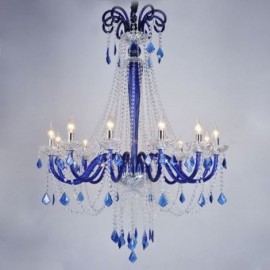 European Crystal Chandelier Elegant Pendant Light