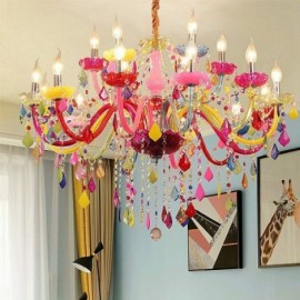 Colourful European Style Chandelier Luxury Pendant Light Bar