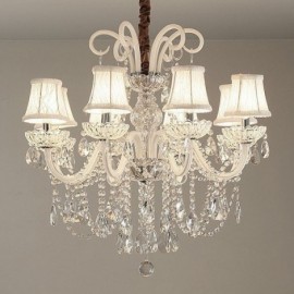 Elegant Crystal Chandelier European White Colour Pendant Light