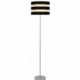 Modern Black Striped Floor Lamp Reading Floor Light With Foot Switch