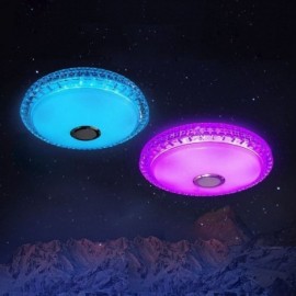 RGB Flush Mount Ceiling Light Remote APP Control Bluetooth Music Speaker Light Bar