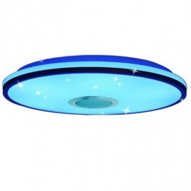 36W RGB Flush Mount Colorful Ceiling Light with Bluetooth Music Speaker Timing Function