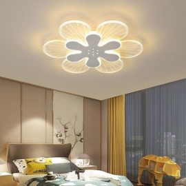 Modern Flush Mount Pretty Flower Decorative Ceiling Light