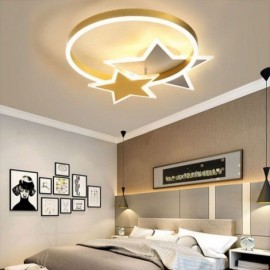 Star Flush Mount Ceiling Light Acrylic Double Stars Light Fixture