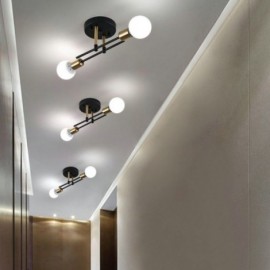 Simple Magic Beans Flush Mount Crossed Ceiling Light