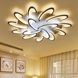 Modern Simple Flush Mount Acrylic Windmill Ceiling Light Study