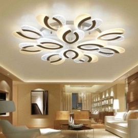 Modern Simple Flush Mount Acrylic Heart-Shape Ceiling Light Study