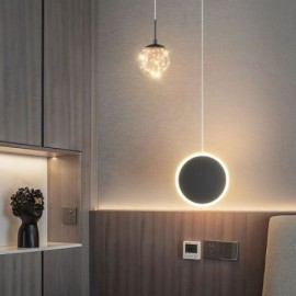 Round Ring Pendant Light Modern Ball Hanging Lamp