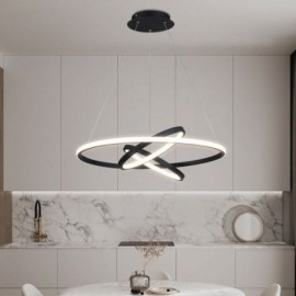 Modern Chandelier Dimmable 3 Ring Pendant Lighting