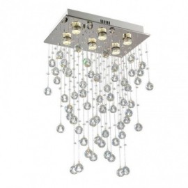 Modern Crystal Chandelier Flush Mount Ceiling Light