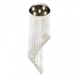 Elegant Crystal Chandelier Raindrop Ceiling Lights Stairway Foyer