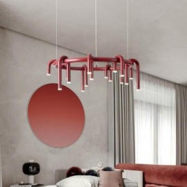 Ceiling Light Modern Nordic Duplex Building Circular U-shaped Pendant Light