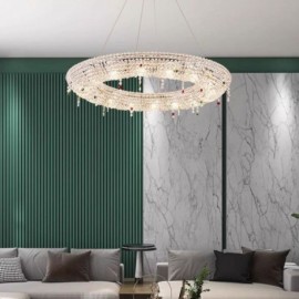 Crystal Pendant Light Modern Light Luxury Lobby Ceiling Light 60/80CM