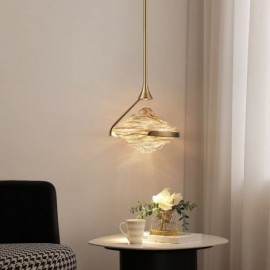 Pendant Light Modern Minimalist Wrought Iron Lava Glass Ceiling Light