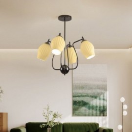 Nordic Pendant Light Creative Wrought Iron Gun Black Stamen Ceiling Light