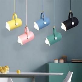 Nordic Colorful Pendent Light Macaron Single Head Pendant Lamp Bar Clothing Store