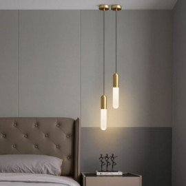 Modern Frosted Pendant Light Brushed Pendant Lamp