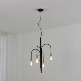 Modern Iron Chandelier Simple Iron Pendant Light Dinning Room