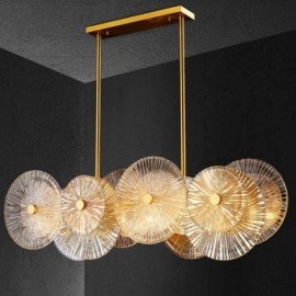 Modern Spark Disc Chandelier Firework Glass Pendant Lamp Home Decor Lighting