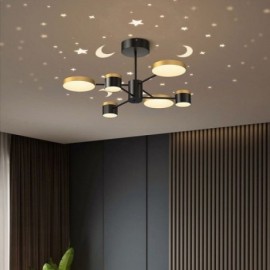 Chandelier Star Projection Pendant Light