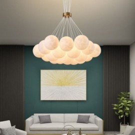 Moon Bubble Chandelier Modern 3D Print Balls Pendant Lamp