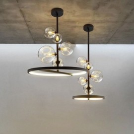 Modern Hanging Lights Fixture Chandeliers Glass Bubble Pendant Lights