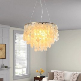 Modern White Shell Ceiling Light Fixture Pendant Light Chandeliers