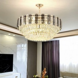 Luxury European Pendant Light Crystal Ceiling Light Lobby