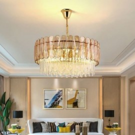 Luxury Pendant Light Crystal Gold Ceiling Light Lobby