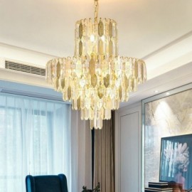 Modern Crystal Pendant Light Contemporary Ceiling Lamp