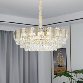 Crystal Pendant Light Round Ceiling Light Fixture