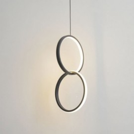 Mimimalist Double Ring Pendant Light