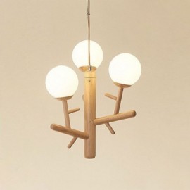 Nordic Creative Wooden Pendant Light