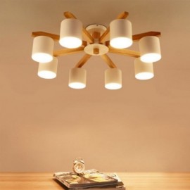 Nordic Log Pendant Light Macaron Light Fitting Study