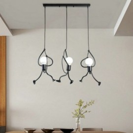 Modern Pendant Light Creative Little Man Shape Lamp Individual Home Light Bar Lamp