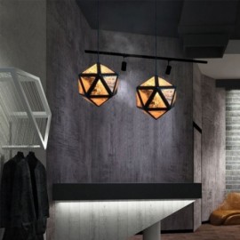 Geometric Pendant Light Diamond Shaped 3D Translucent Design