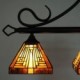 Stained Glass Pendant Light Retro Ceiling Light Fixture