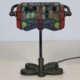 Stained Glass Table Lamp Green Dragonfly Decoration Desk Lamp